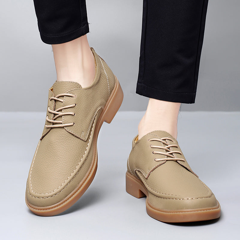 Step Into Effortless Style: Premium Pebbled Leather Casual Shoes