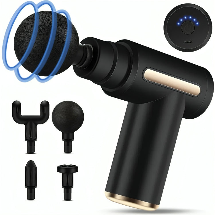 Cordless Deep Tissue Muscle Massage Gun with 4 Heads & Speed Control | Pain Relief & Recovery