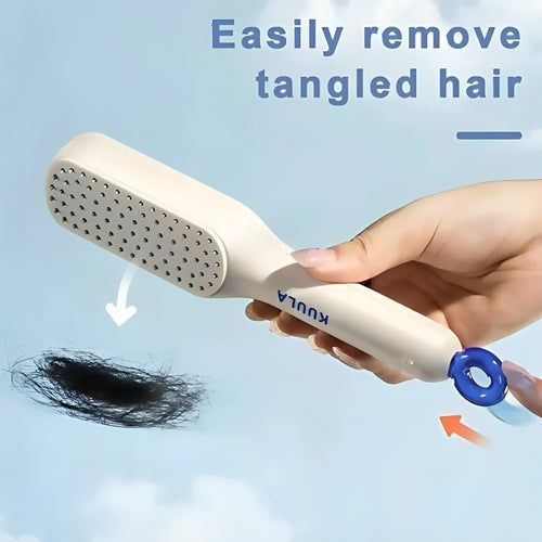 Anti Static Telescopic Hair Comb Detangling Scalp Massage Brush