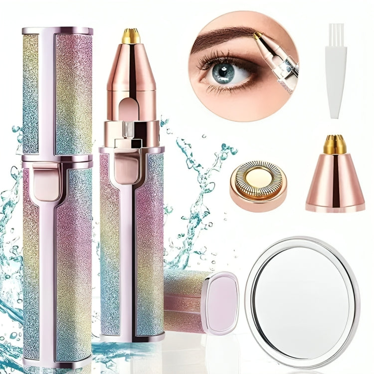 2-in-1 Rechargeable Eyebrow & Facial Hair Trimmer for Women