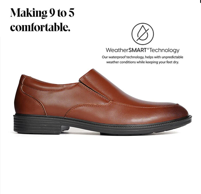 Irving Banker Waterproof Formal Slip-Ons for Men – Comfortable Business Dress Shoes