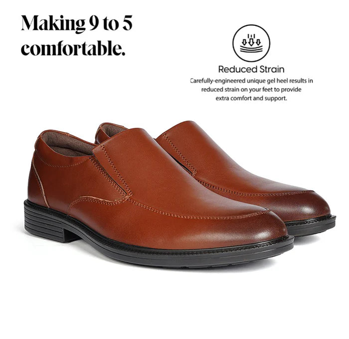 Irving Banker Waterproof Formal Slip-Ons for Men – Comfortable Business Dress Shoes