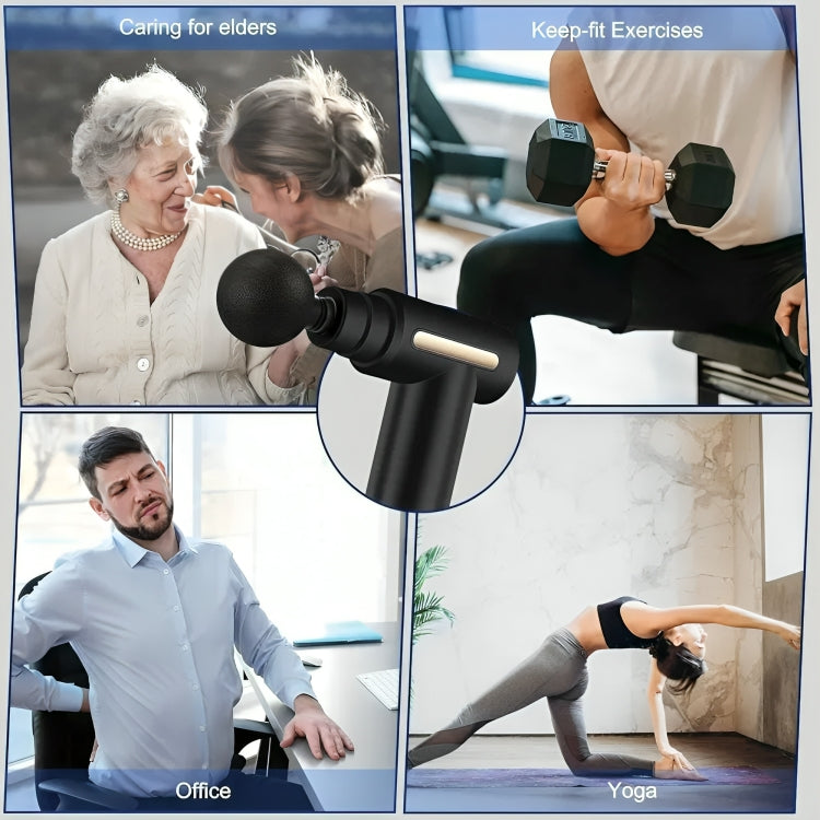 Cordless Deep Tissue Muscle Massage Gun with 4 Heads & Speed Control | Pain Relief & Recovery