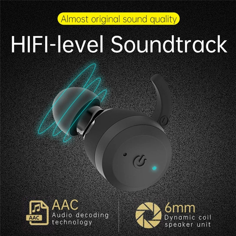 20-Hour Playtime IPX7 Waterproof Bluetooth Earbuds – Dual Wear Sport TWS Wireless Headset with Stereo Sound
