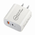 18W PD USB-C Fast Charger with QC3.0 – Multi-Port US Plug Wall Adapter Power Brick for iPhone & Mobile Devices (With Box)