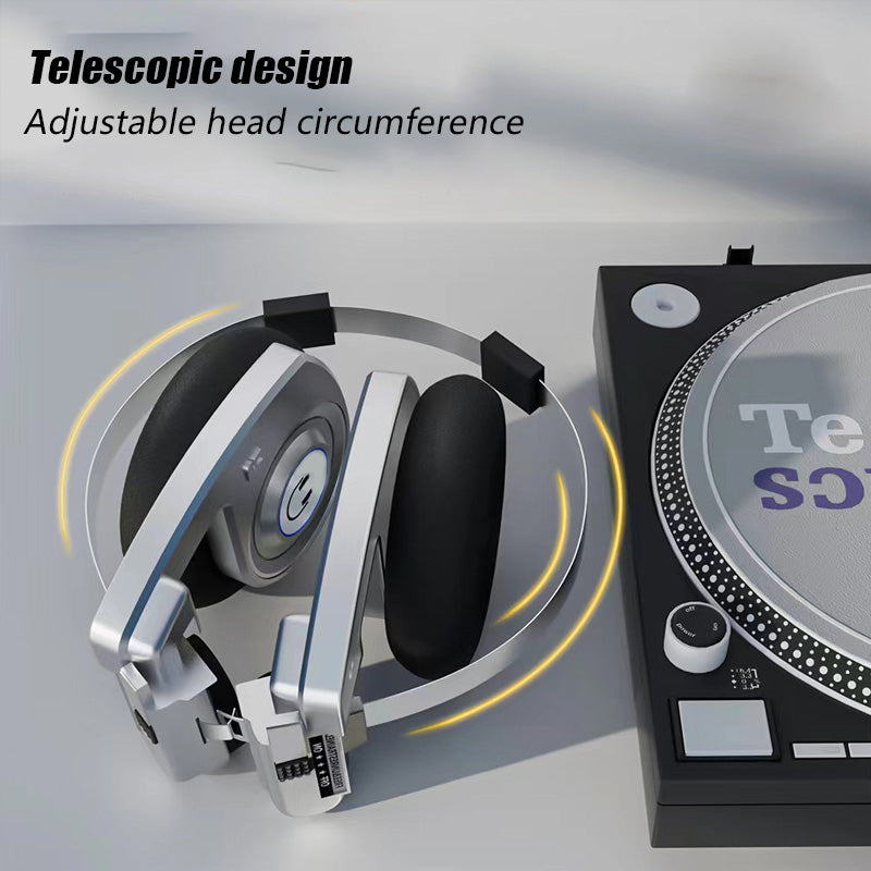Retro Wireless Bluetooth Headphones with Mic – Foldable HiFi Stereo Sound & Noise Cancelling Headset for Music & Gaming