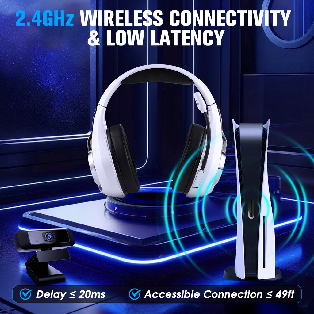 Gs400 Wired Stereo Gaming Headphone with Mic & LED Light – Noise Cancelling Headset for PS5, PS4, PC, Xbox One & Switch