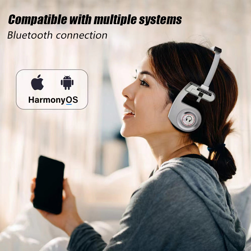 Retro Wireless Bluetooth Headphones with Mic – Foldable HiFi Stereo Sound & Noise Cancelling Headset for Music & Gaming