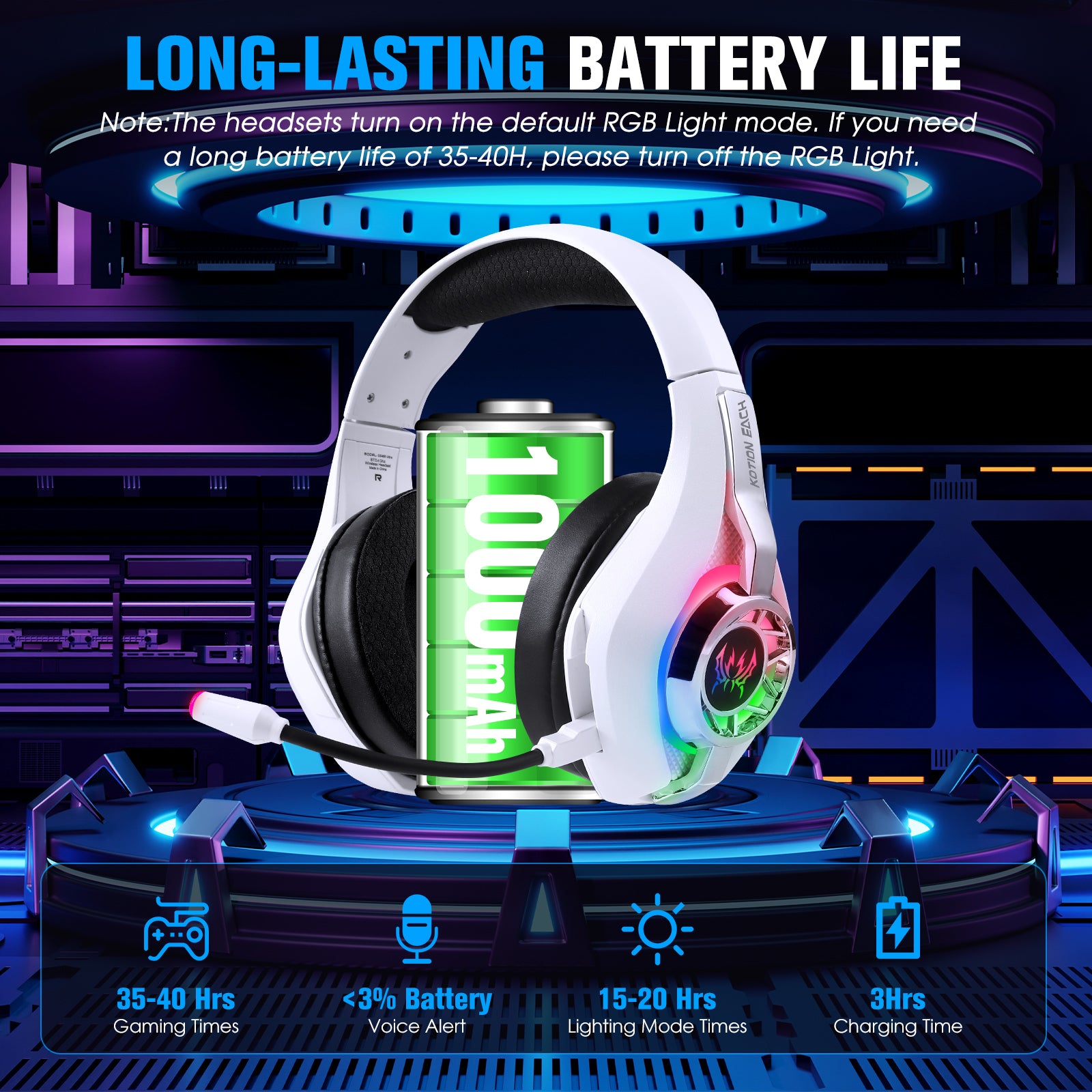 Gs400 Wired Stereo Gaming Headphone with Mic & LED Light – Noise Cancelling Headset for PS5, PS4, PC, Xbox One & Switch
