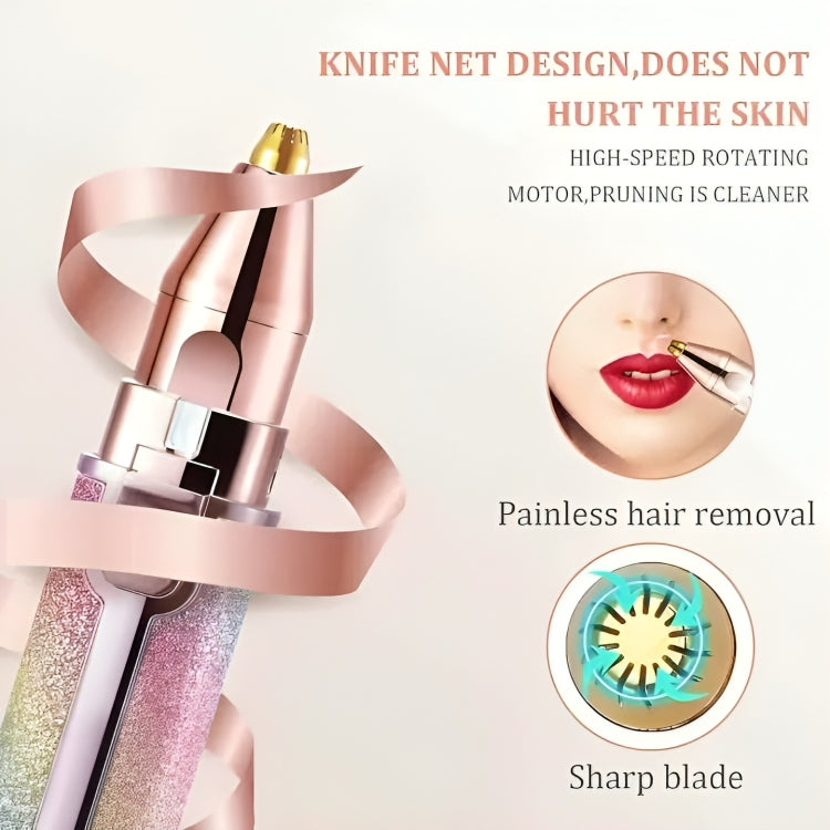 2-in-1 Rechargeable Eyebrow & Facial Hair Trimmer for Women