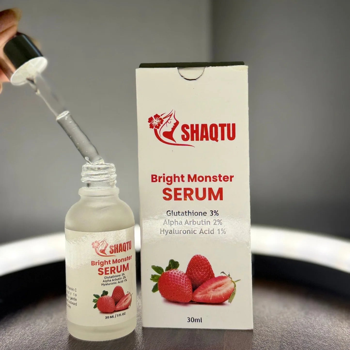 Brightening Glutathione Face Serum – Alpha Arbutin & Hyaluronic Acid