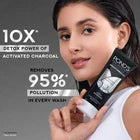 POND'S Bright Miracle Detox Face Wash 100g | 10X Activated Charcoal Power | Deep Cleansing Facial Cleanser for Bright & Fresh Skin