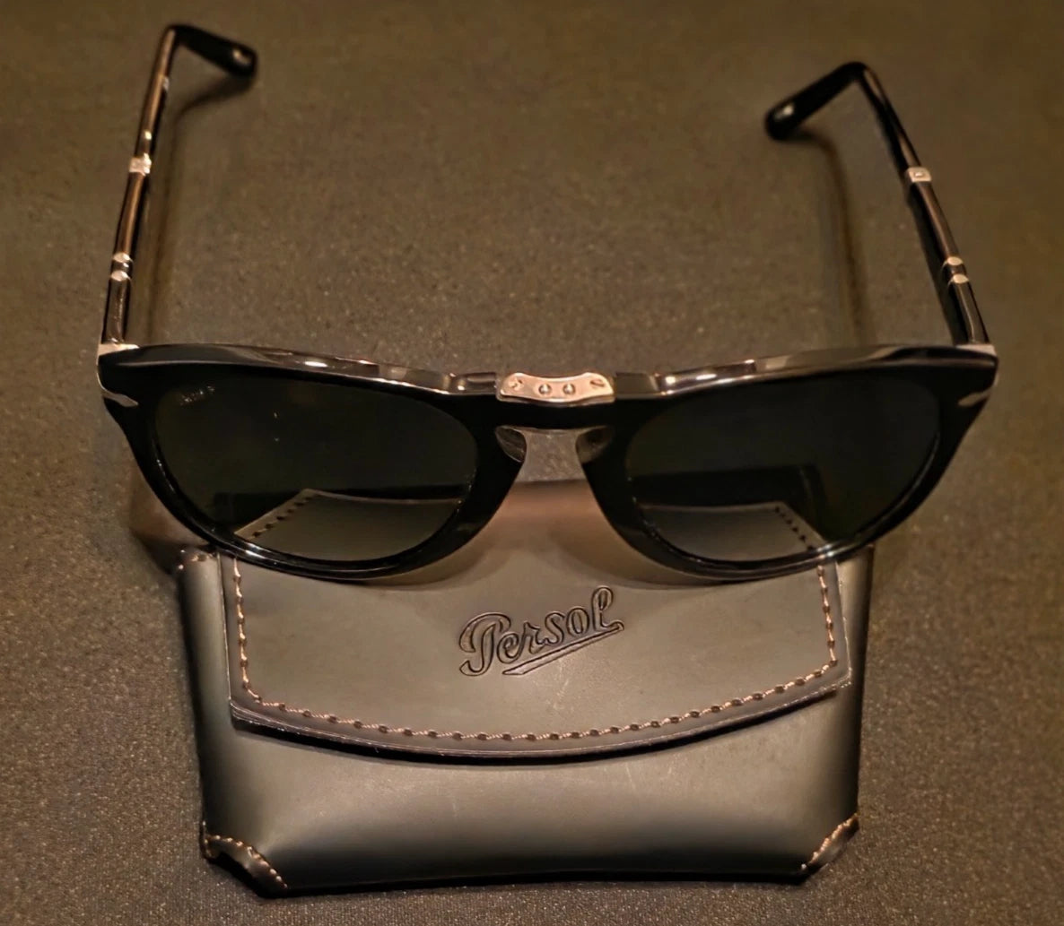 Persol 714 Men's Folding Sunglasses 95/58 54mm – Iconic Italian Designer Eyewear