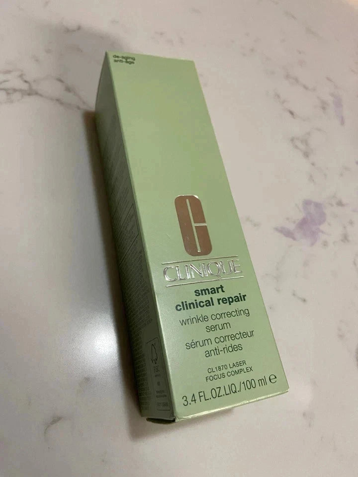 Clinique Smart Clinical Repair Wrinkle Correcting Serum 100ml 3.4oz New In Box Anti Aging Skincare