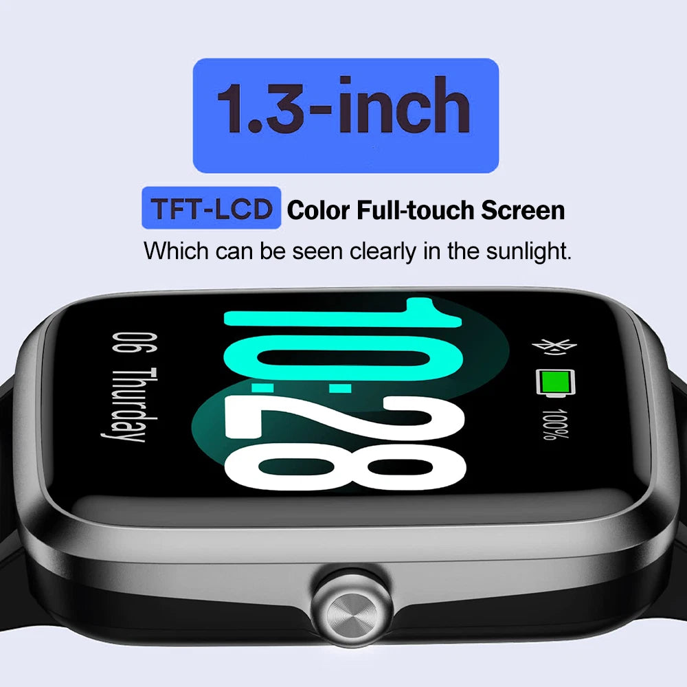 2025 Smart Watch for Men & Women Waterproof Bluetooth Fitness Watch for iOS & Samsung | 2-Year Warranty