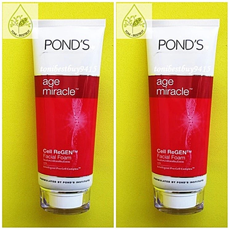NEW POND'S Age Miracle Facial Foam Cleanser 200g | Cell Regeneration Lightening Face Wash | Anti Aging Skin Care