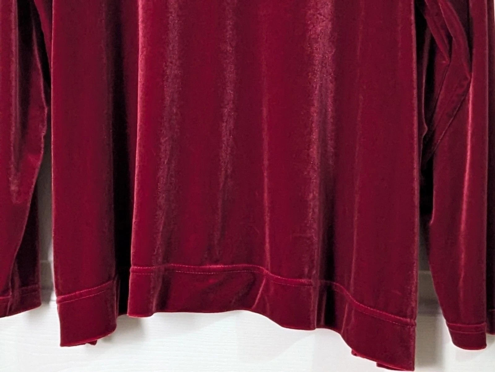 VTG Preview International Women's Velour Track Suit 3X Red Stretch V-Neck with Pockets