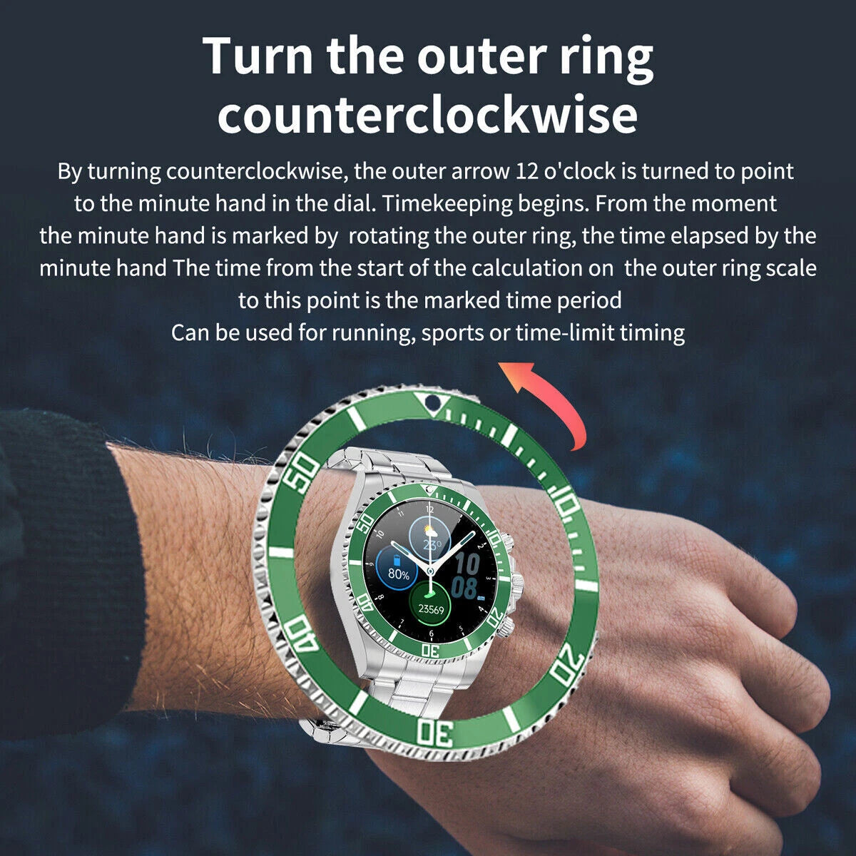 Smart Watch for Men Bluetooth Calling Blood Pressure Heart Rate Fitness Tracker UK