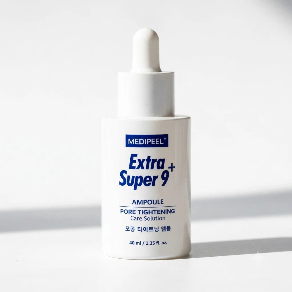 MEDIPEEL Extra Super 9 Plus Pore Tightening Ampoule 40ml x 3 | K-Beauty Pore Care Serum | Skin Firming Hydration