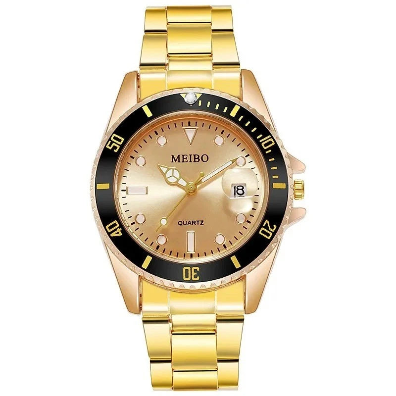 Fashion Luxury 2026 Men's Calendar Sports Waterproof Quartz Watch – Business Stainless Steel Wristwatch