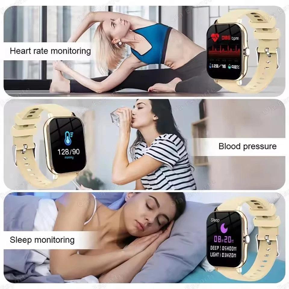 2026 Smart Watch for Men & Women Bluetooth Waterproof Fitness Tracker Smartwatch