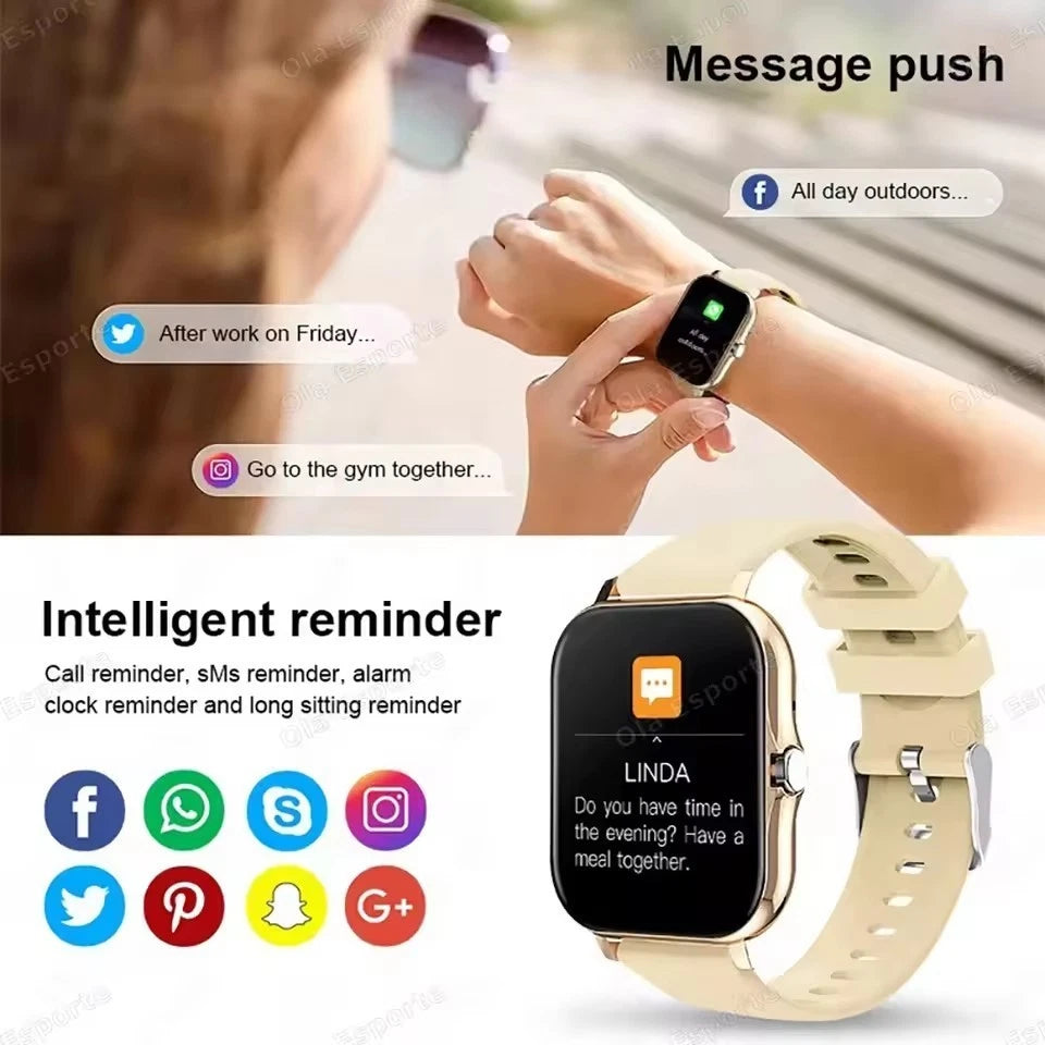 2026 Smart Watch for Men & Women Bluetooth Waterproof Fitness Tracker Smartwatch