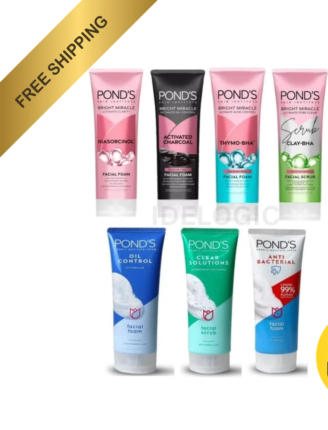 2x POND'S Facial Foam Cleanser 100g | Oily Soft Skin Natural Wash | Daily Deep Cleansing Face Wash for Fresh Skin