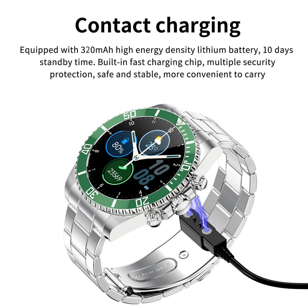 Smart Watch for Men Bluetooth Calling Blood Pressure Heart Rate Fitness Tracker UK