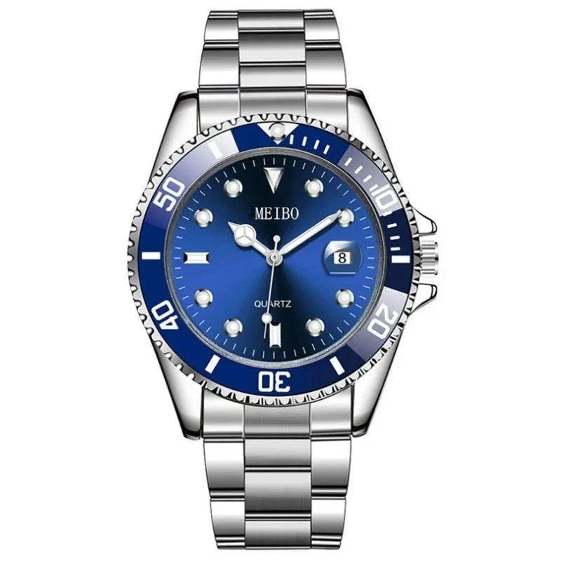 Fashion Luxury 2026 Men's Calendar Sports Waterproof Quartz Watch – Business Stainless Steel Wristwatch