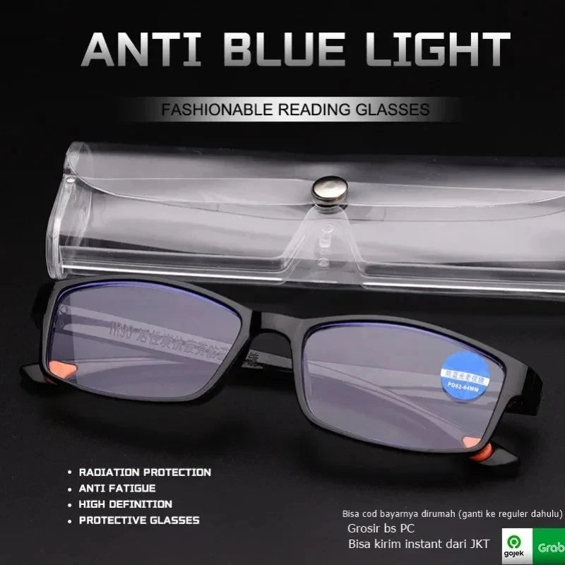 Unisex Reading Glasses for Men & Women Ultra-Light Portable Presbyopia Eyeglasses +1.0