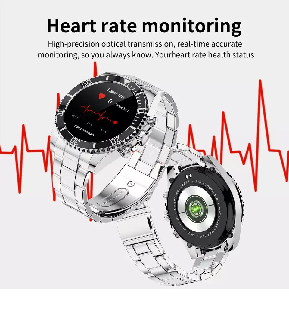 Smart Watch for Men Bluetooth Calling Blood Pressure Heart Rate Fitness Tracker UK