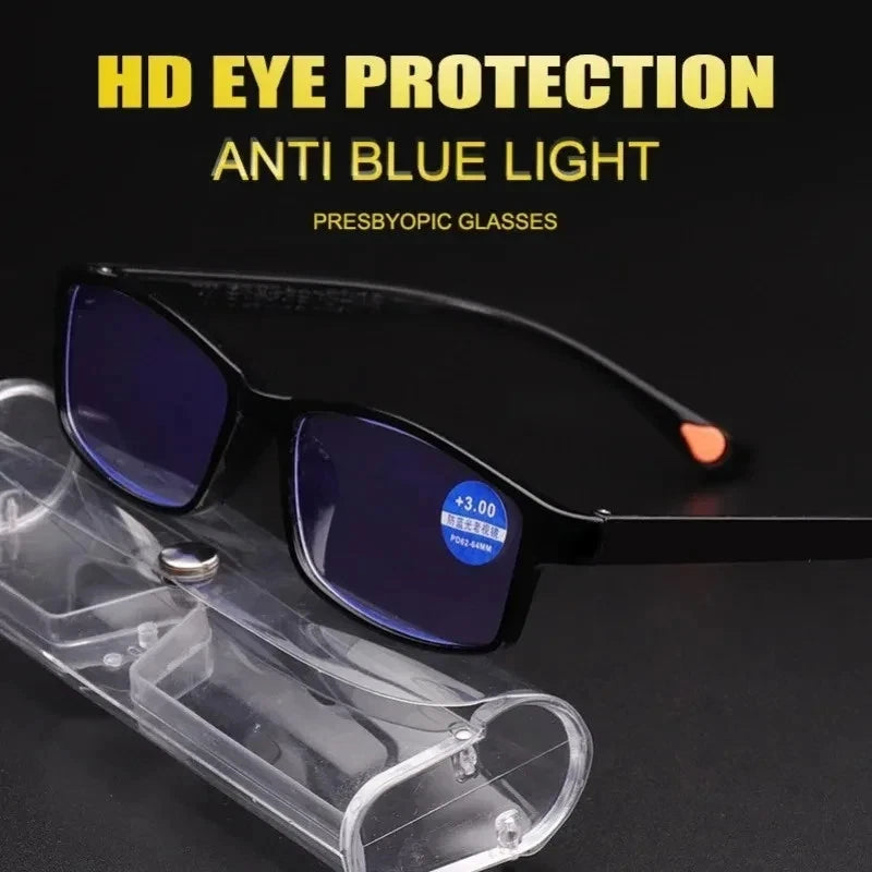 Unisex Reading Glasses for Men & Women Ultra-Light Portable Presbyopia Eyeglasses +1.0