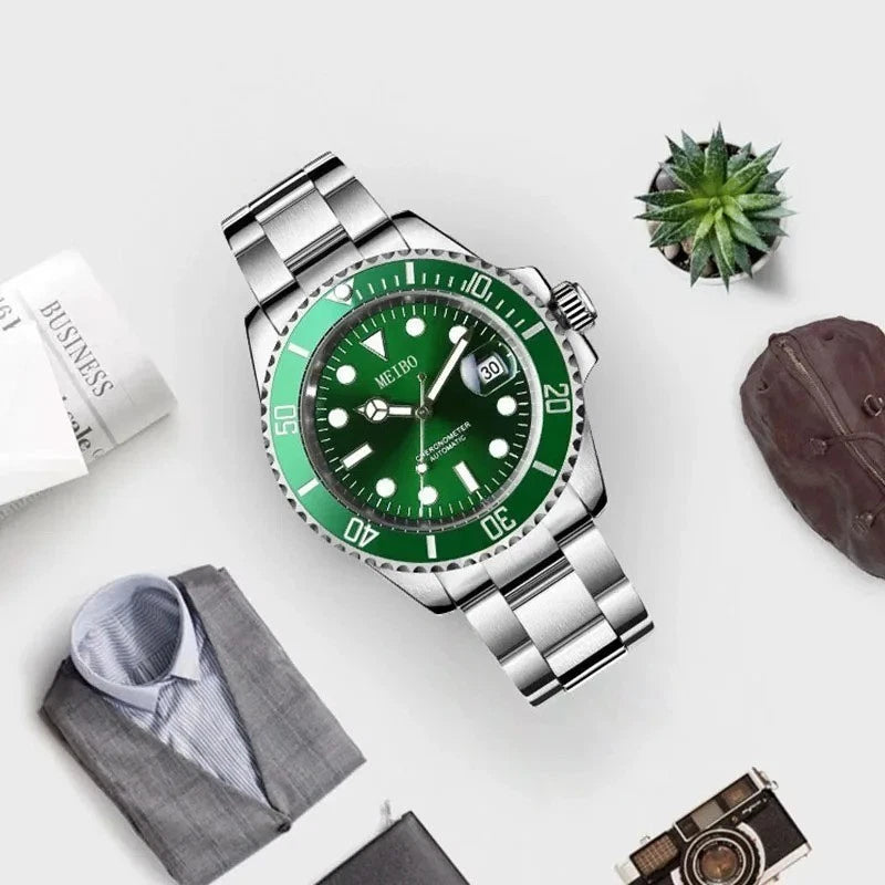 Fashion Luxury 2026 Men's Calendar Sports Waterproof Quartz Watch – Business Stainless Steel Wristwatch