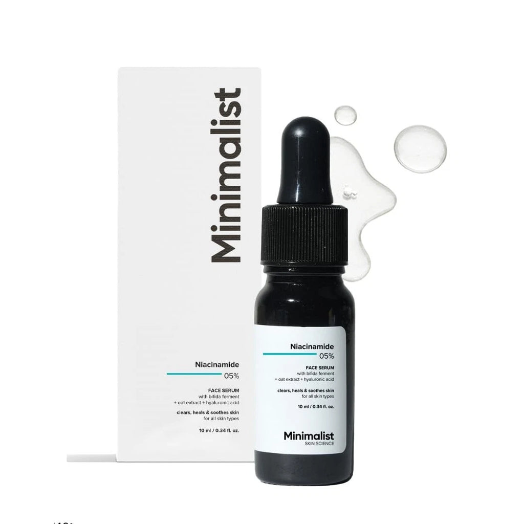 Minimalist Niacinamide 5% Serum with Hyaluronic Acid 10ml | Oil Control & Hydrating Face Serum | Skin Repair Care