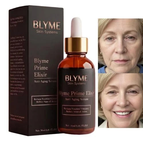 BLYME Prime Elixir Anti-Aging Serum 30ml | Anti Wrinkle Smoothing Facial Skincare Liquid | Skin Firming Treatment